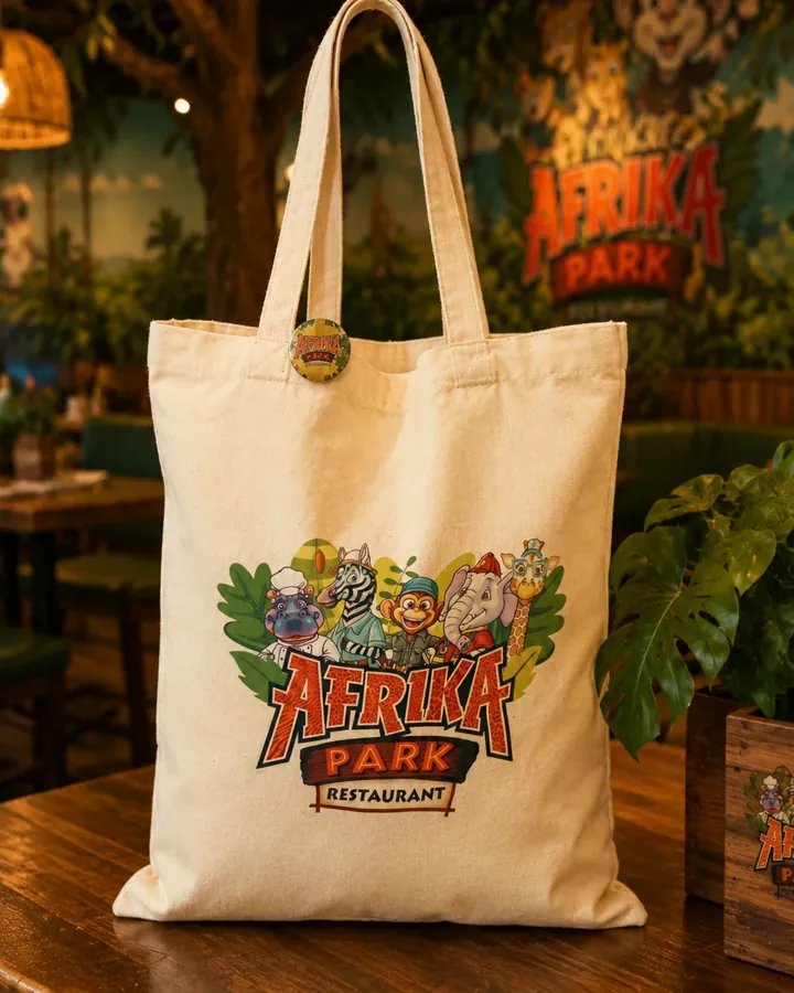 Ecobag com ilustração do Afrika Park Restaurant
