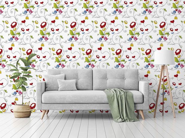 Papel de Parede Floral 087