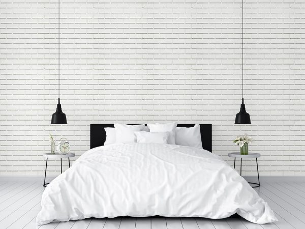 Papel de Parede Tijolo Branco