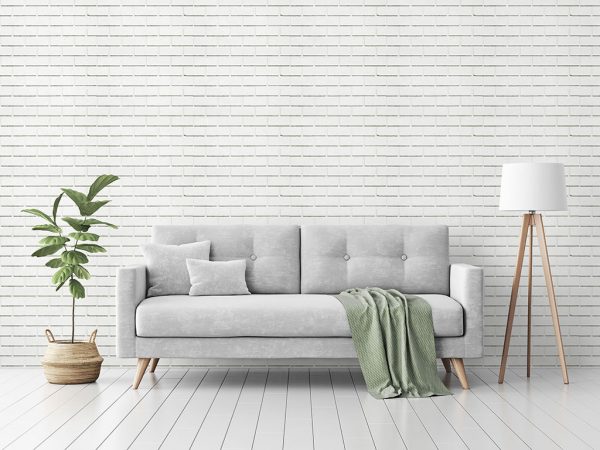 Papel de Parede Tijolo Branco